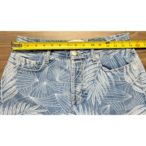 Current Elliott Shorts Womens 29 Blue Denim Cut Off Wily Palm Leaf - Picture 4 of 7